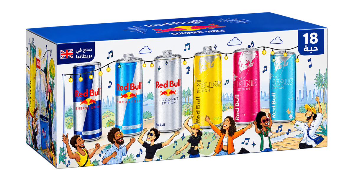 بوكس الردبول مكس 18 حبة